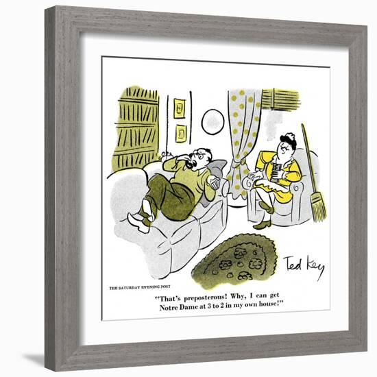 Hazel Cartoon-Ted Key-Framed Giclee Print