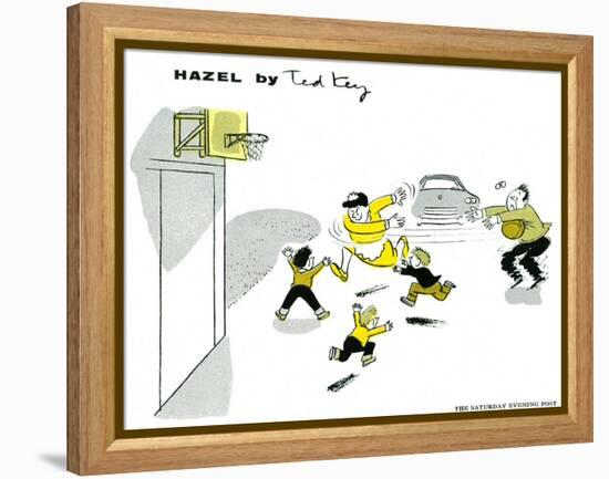 Hazel Cartoon-Ted Key-Framed Premier Image Canvas