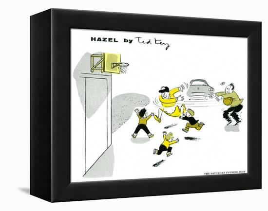 Hazel Cartoon-Ted Key-Framed Premier Image Canvas