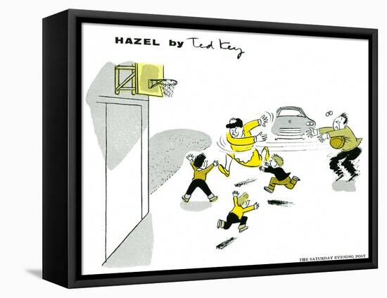 Hazel Cartoon-Ted Key-Framed Premier Image Canvas