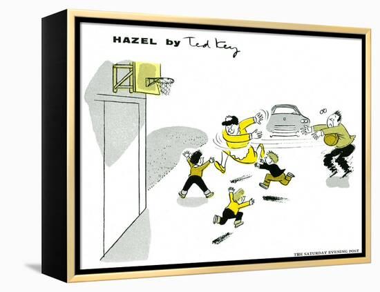 Hazel Cartoon-Ted Key-Framed Premier Image Canvas