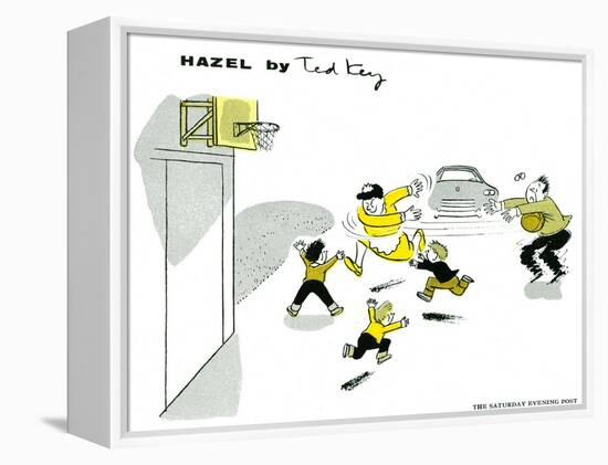 Hazel Cartoon-Ted Key-Framed Premier Image Canvas