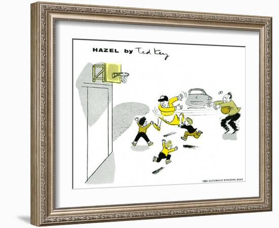 Hazel Cartoon-Ted Key-Framed Giclee Print