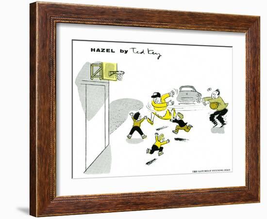 Hazel Cartoon-Ted Key-Framed Giclee Print