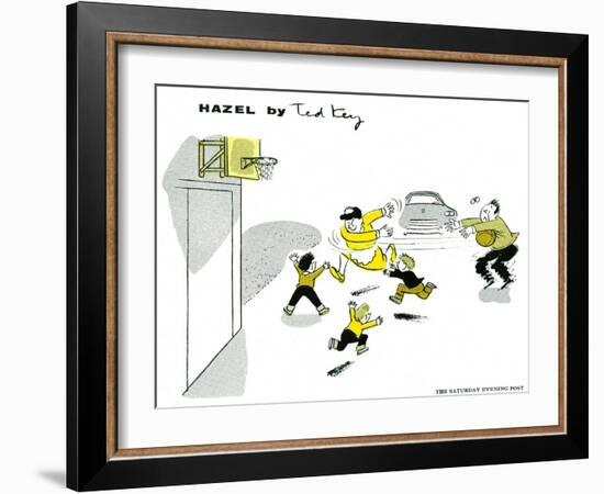 Hazel Cartoon-Ted Key-Framed Giclee Print