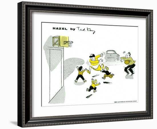 Hazel Cartoon-Ted Key-Framed Giclee Print