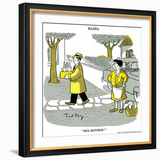 Hazel Cartoon-Ted Key-Framed Giclee Print