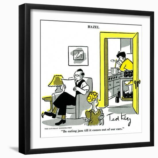 Hazel Cartoon-Ted Key-Framed Giclee Print