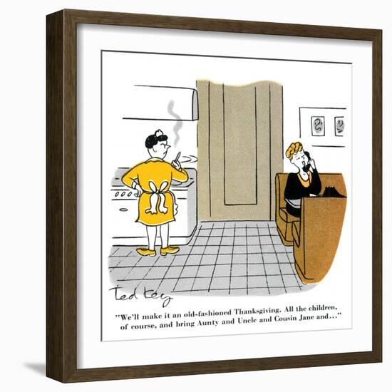 Hazel Cartoon-Ted Key-Framed Giclee Print