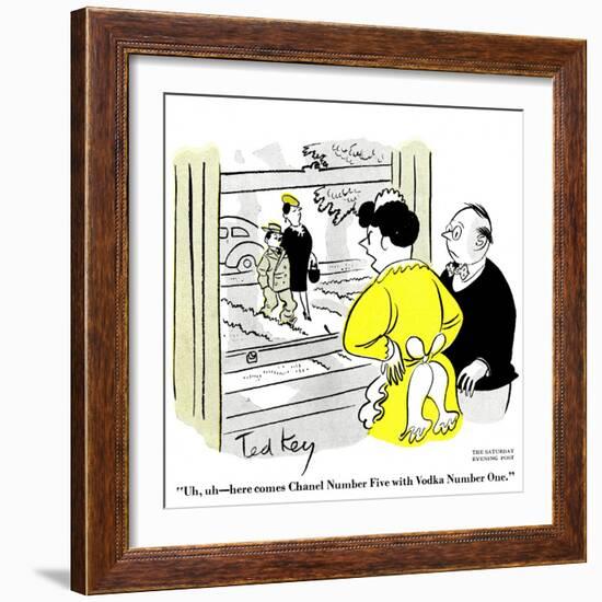 Hazel Cartoon-Ted Key-Framed Giclee Print