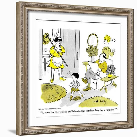 Hazel Cartoon-Ted Key-Framed Giclee Print