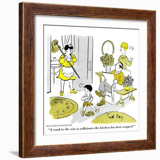 Hazel Cartoon-Ted Key-Framed Giclee Print