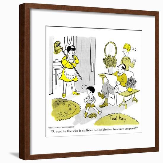 Hazel Cartoon-Ted Key-Framed Giclee Print