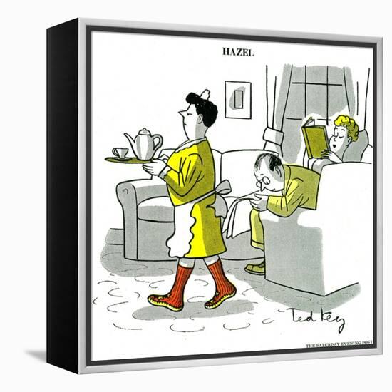 Hazel Cartoon-Ted Key-Framed Premier Image Canvas