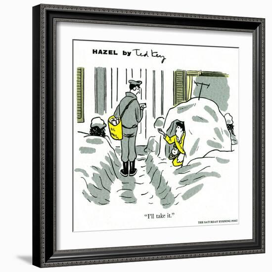 Hazel Cartoon-Ted Key-Framed Giclee Print