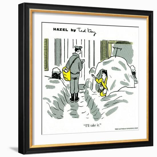 Hazel Cartoon-Ted Key-Framed Giclee Print