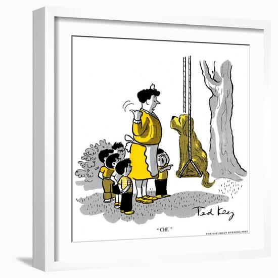 Hazel Cartoon-Ted Key-Framed Giclee Print