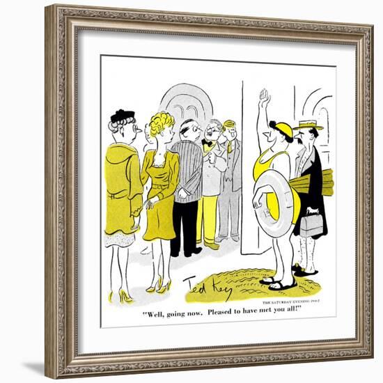 Hazel Cartoon-Ted Key-Framed Giclee Print