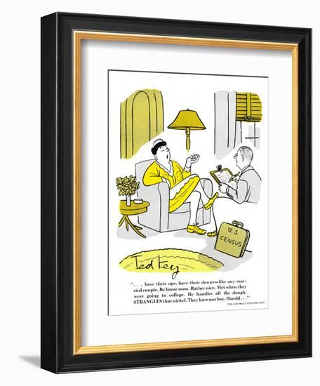 Hazel Cartoon-Ted Key-Framed Giclee Print