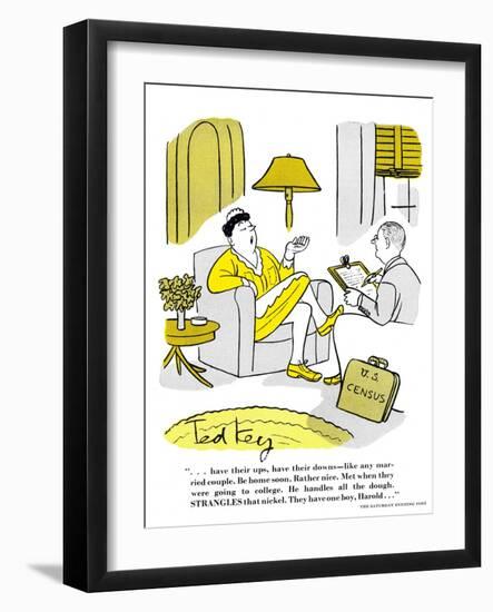 Hazel Cartoon-Ted Key-Framed Giclee Print