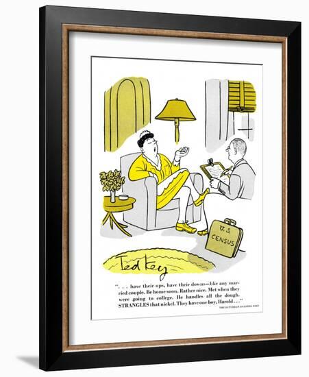 Hazel Cartoon-Ted Key-Framed Giclee Print