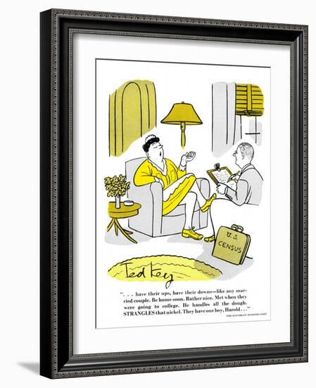 Hazel Cartoon-Ted Key-Framed Giclee Print