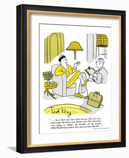 Hazel Cartoon-Ted Key-Framed Giclee Print