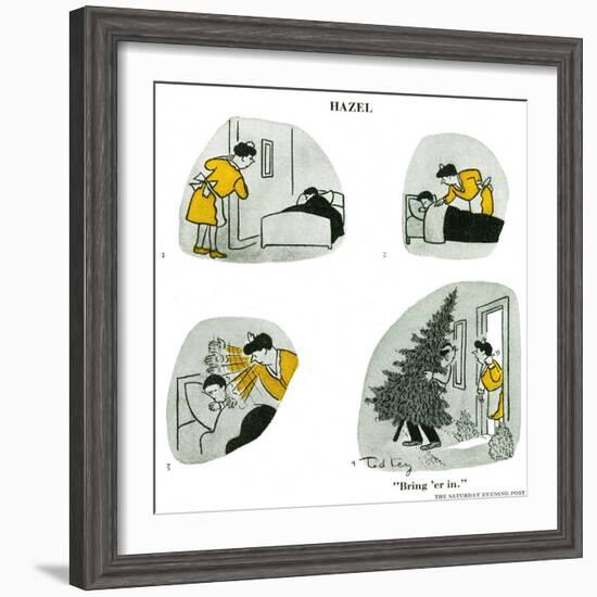 Hazel Cartoon-Ted Key-Framed Giclee Print