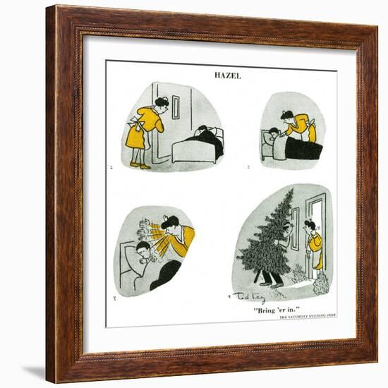 Hazel Cartoon-Ted Key-Framed Giclee Print