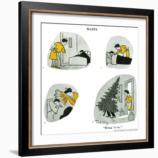 Hazel Cartoon-Ted Key-Framed Giclee Print