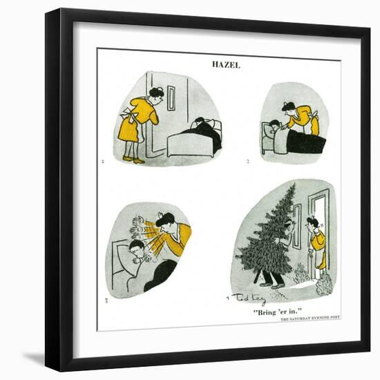 Hazel Cartoon-Ted Key-Framed Giclee Print