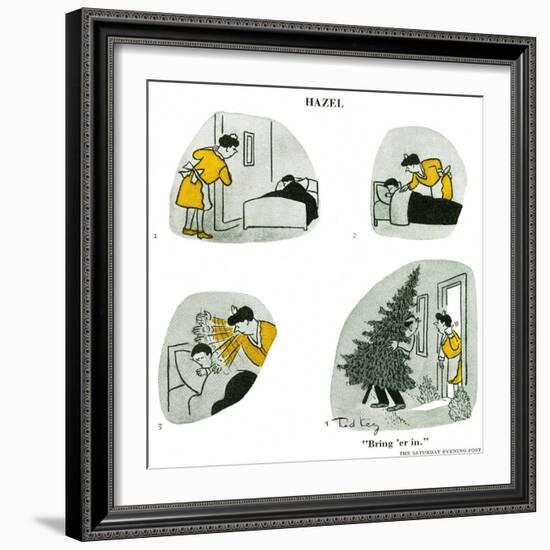 Hazel Cartoon-Ted Key-Framed Giclee Print