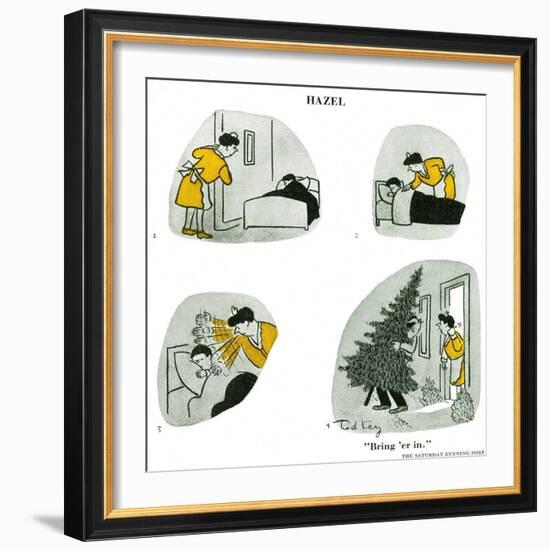 Hazel Cartoon-Ted Key-Framed Giclee Print