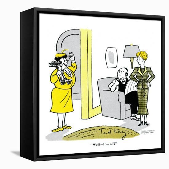 Hazel Cartoon-Ted Key-Framed Premier Image Canvas