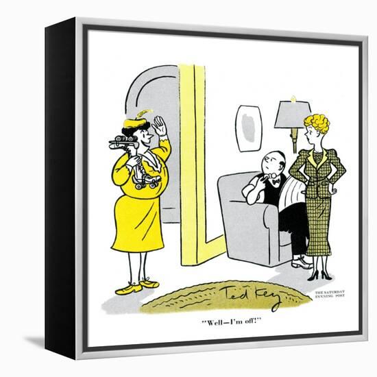 Hazel Cartoon-Ted Key-Framed Premier Image Canvas