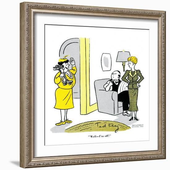 Hazel Cartoon-Ted Key-Framed Giclee Print