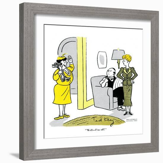 Hazel Cartoon-Ted Key-Framed Giclee Print