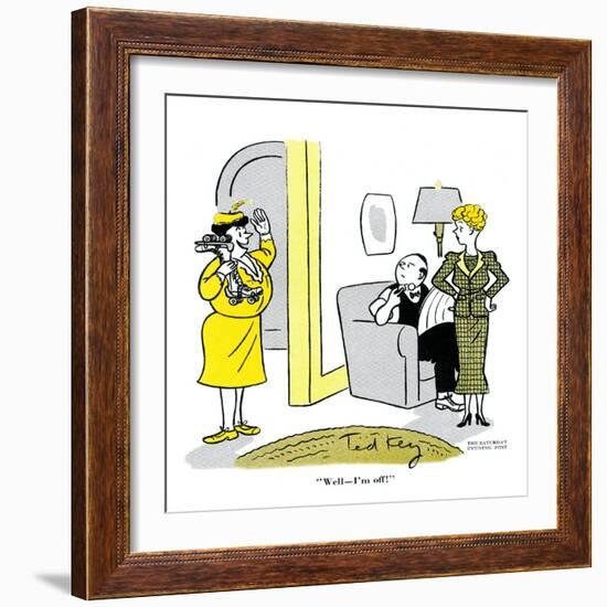 Hazel Cartoon-Ted Key-Framed Giclee Print