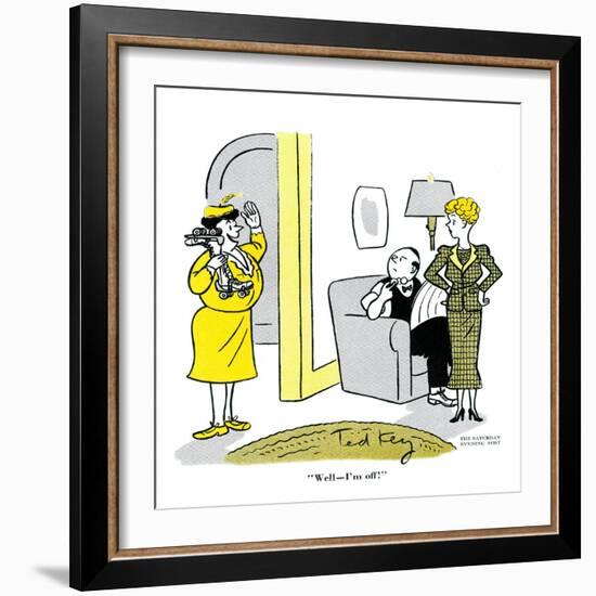 Hazel Cartoon-Ted Key-Framed Giclee Print