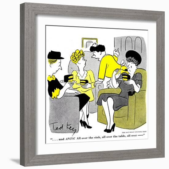 Hazel Cartoon-Ted Key-Framed Giclee Print