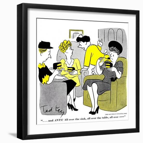 Hazel Cartoon-Ted Key-Framed Giclee Print