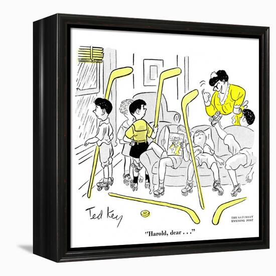 Hazel Cartoon-Ted Key-Framed Premier Image Canvas