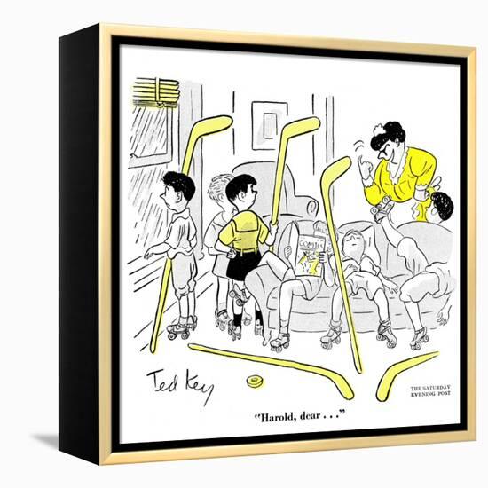 Hazel Cartoon-Ted Key-Framed Premier Image Canvas