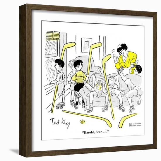 Hazel Cartoon-Ted Key-Framed Giclee Print