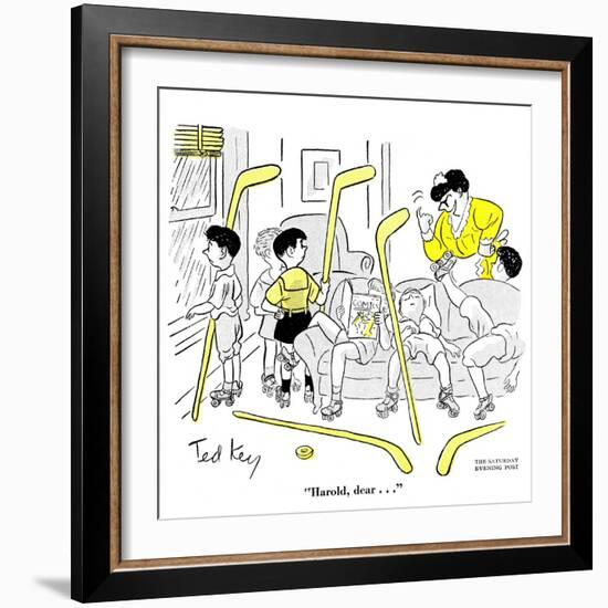 Hazel Cartoon-Ted Key-Framed Giclee Print