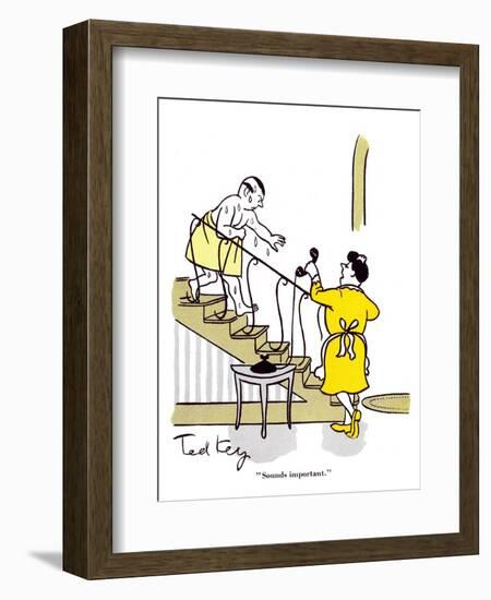 Hazel Cartoon-Ted Key-Framed Giclee Print