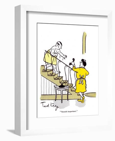 Hazel Cartoon-Ted Key-Framed Giclee Print