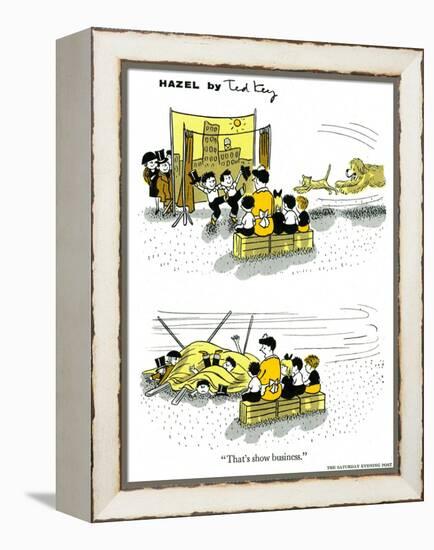 Hazel Cartoon-Ted Key-Framed Premier Image Canvas