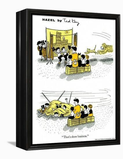 Hazel Cartoon-Ted Key-Framed Premier Image Canvas