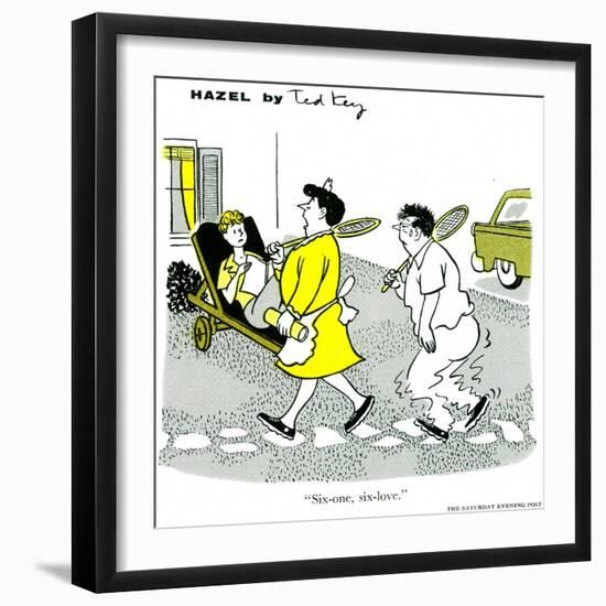 Hazel Cartoon-Ted Key-Framed Giclee Print